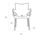 ROMEO BLACK ΠΟΛ/ΝΑ ΠΟΛ/ΝΙΟΥ/ΑΛΟΥΜ. 58Χ53Χ83εκ. - Image 3