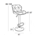 BAR86 MARGO ΣΚΑΜΠΟ ΜΠΕΖ PU(Σ2)ΜΕ ΑΜΟΡΤΙΣΕΡ 41Χ51Χ108εκ. - Image 2