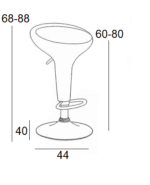 BAR1 ΛΕΥΚΟ ABS(Σ2)ΣΚΑΜΠΟ/ΑΜΟΡΤΙΣΕΡ 44Χ40Χ88εκ. - Image 2