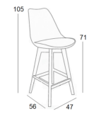 LOGAN ΓΚΡΙ ΣΚΑΜΠΟ 47Χ56Χ71-105εκ. - Image 2