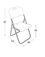 FANAL ΚΑΡΕΚΛΑ CATERING ΠΤΥΣΣΟΜΕΝΗ 46X54X44-87εκ. - Image 2