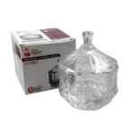 Γυάλινη φοντανιέρα με καπάκι Φ9 εκ. [00203226]