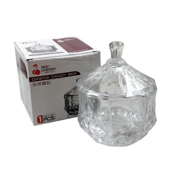 Γυάλινη φοντανιέρα με καπάκι Φ9 εκ. [00203226]