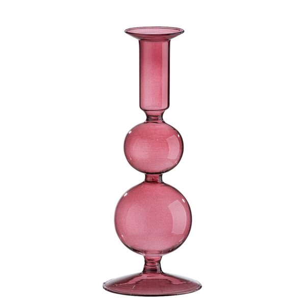 Κηροπήγιο ArteLibre Διάφανο/Μελί Γυαλί 20.5cm