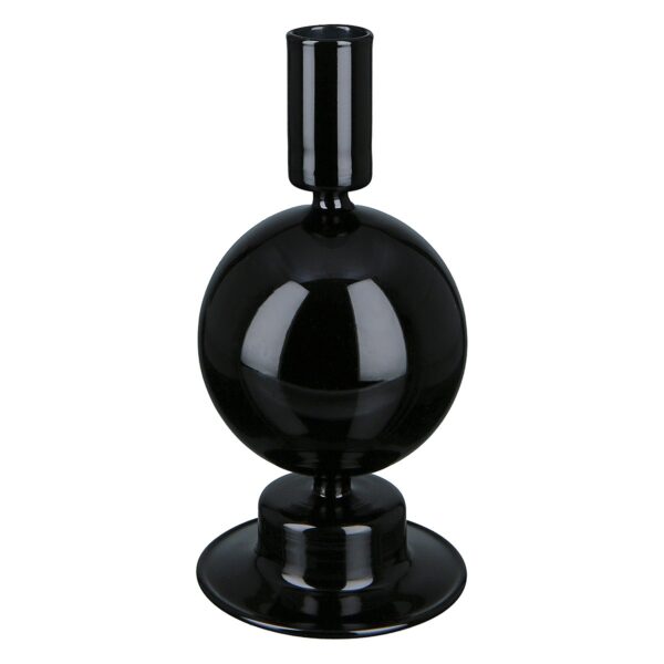 Κηροπήγιο ArteLibre Μαύρο Γυαλί 17cm