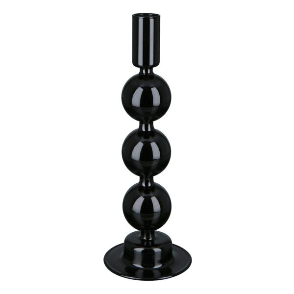Κηροπήγιο ArteLibre Μαύρο Γυαλί 23cm