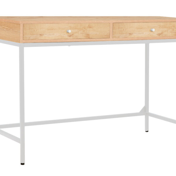 Γραφείο-κονσόλα 2 συρτάρια Flex σονόμα-λευκό 100x48x76