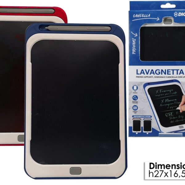 Μαυροπίνακας Σημειώσεων LCD Πλαστικό 27x16.5cm Σε 2 Χρώματα
