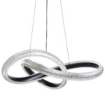 Φωτιστικό μεταλλικό κρεμαστό LED 48W Φ60Χ15 εκ. μαύρο με ακρυλικό - KESKOR 175901 - Image 2