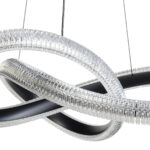 Φωτιστικό μεταλλικό κρεμαστό LED 48W Φ60Χ15 εκ. μαύρο με ακρυλικό - KESKOR 175901 - Image 4