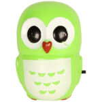 Φωτάκι νυκτός  LED κουκουβάγια 1 Watt πράσινο - KESKOR 14911-1