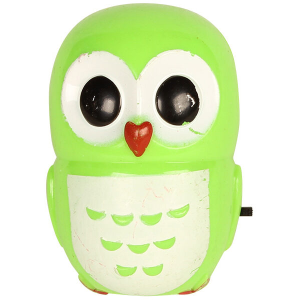 Φωτάκι νυκτός  LED κουκουβάγια 1 Watt πράσινο - KESKOR 14911-1