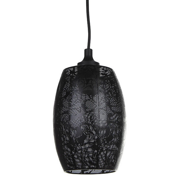 Φωτιστικό μεταλλικό μονόφωτο Ε27 Φ14Χ20 εκ. μαύρο - KESKOR 9614