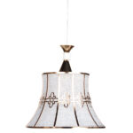 Φωτιστικό ακρυλικό μονόφωτο Ε27 Φ31Χ33 εκ. χρυσό - KESKOR 9937/1