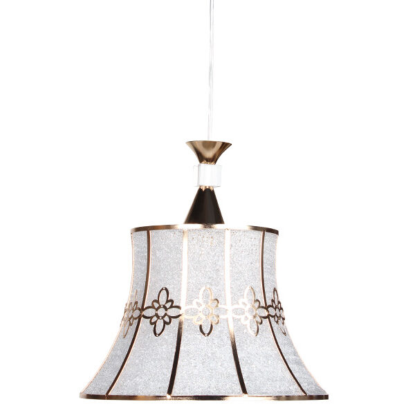 Φωτιστικό ακρυλικό μονόφωτο Ε27 Φ31Χ33 εκ. χρυσό - KESKOR 9937/1