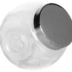 Βάζο αποθήκευσης γυάλινο 2200 ml 16,5Χ12Χ17,5 εκ. με μεταλλικό καπάκι - KESKOR 65062