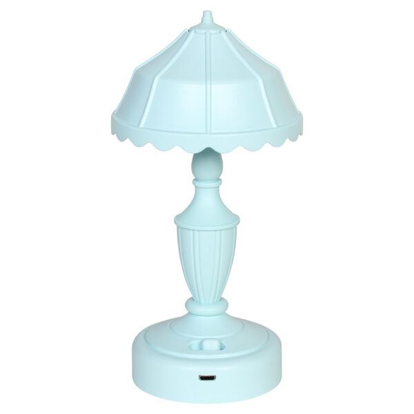 Πορτατίφ παιδικό πλαστικό LED επαναφορτιζόμενο (USB) Φ9Χ18 εκ. σιέλ - KESKOR 24702-3