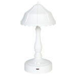 Πορτατίφ παιδικό πλαστικό LED επαναφορτιζόμενο (USB) Φ9Χ18 εκ. λευκό - KESKOR 24702-4