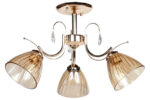Φωτιστικό οροφής 3 Χ Ε27 Φ56Χ33 εκ. χρυσό με γυαλιά  - KESKOR 6642A/3 FGD