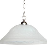 Φωτιστικό μονόφωτο γυαλί Ε27 Φ40 εκ. λευκό - KESKOR 70059/1