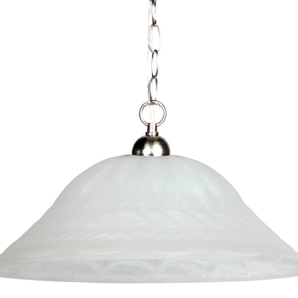 Φωτιστικό μονόφωτο γυαλί Ε27 Φ40 εκ. λευκό - KESKOR 70059/1