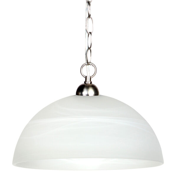 Φωτιστικό μονόφωτο γυαλί Ε27 Φ30 εκ. λευκό - KESKOR 70062/1