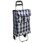 Καρότσι λαϊκής υφασμάτινο καρώ 36Χ22Χ93 εκ. - KESKOR 91318-5