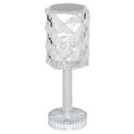 Πορτατίφ επιτραπέζιο ακρυλικό LED επαναφορτιζόμενο (USB) Φ9Χ26 εκ. - KESKOR 80431