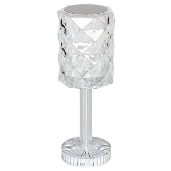 Πορτατίφ επιτραπέζιο ακρυλικό LED επαναφορτιζόμενο (USB) Φ9Χ26 εκ. - KESKOR 80431