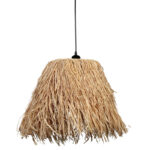 Φωτιστικό μονόφωτο Ε27 Φ35Χ37 εκ. ψάθινο - KESKOR 60871