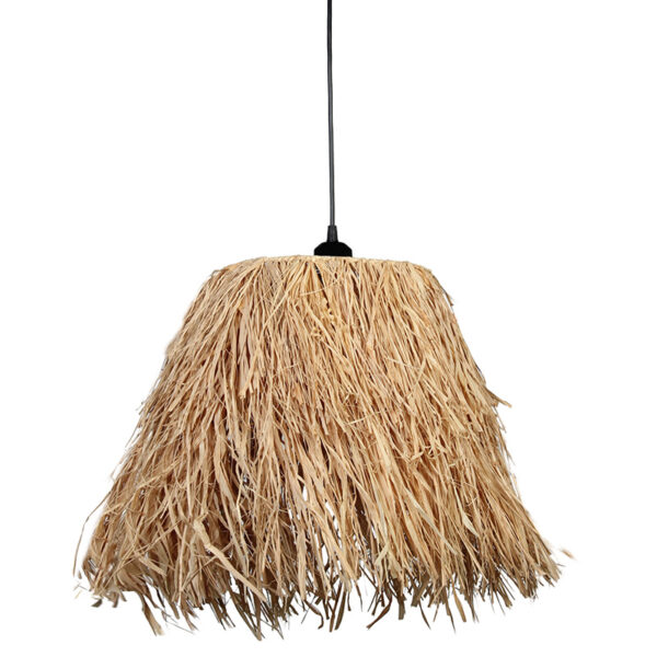 Φωτιστικό μονόφωτο Ε27 Φ35Χ37 εκ. ψάθινο - KESKOR 60871