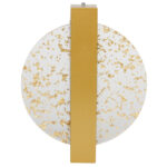 Απλίκα τοίχου μεταλλική χρυσή LED 6W 20Χ4,5Χ25 εκ. με ακρυλικό - KESKOR 458515 - Image 2