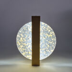 Απλίκα τοίχου μεταλλική χρυσή LED 6W 20Χ4,5Χ25 εκ. με ακρυλικό - KESKOR 458515 - Image 3