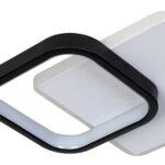 Φωτιστικό οροφής LED 24W 31Χ24Χ5,5 εκ. Μαύρο Λευκό - KESKOR 472702 - Image 5