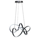 Φωτιστικό κρεμαστό LED 124W Φ55Χ22 εκ. μαύρο - KESKOR 826669 - Image 3