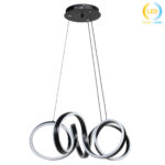 Φωτιστικό κρεμαστό LED 126W Φ55Χ21 εκ. μαύρο - KESKOR 826670