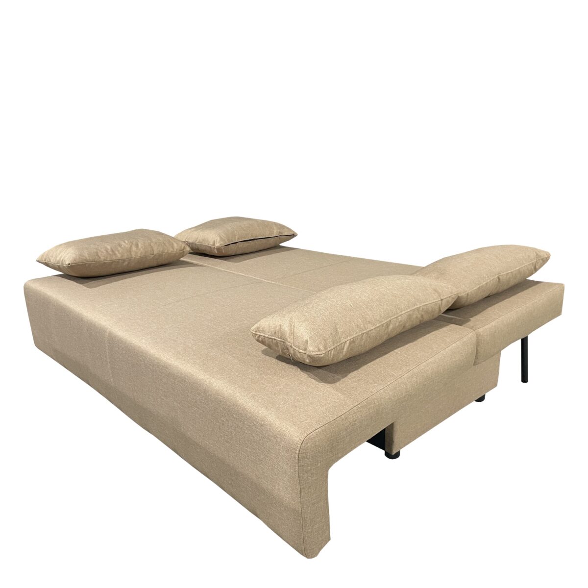 Καναπές Κρεβάτι Τριθέσιος ArteLibre URBAN LOUNGE 3S Ανοιχτό Καφέ Ύφασμα 194x93x72cm - Image 2
