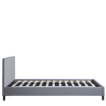 Κρεβάτι ArteLibre AZALEA Γκρι PU 213x131x88cm (Στρώμα 120x200cm) - Image 2