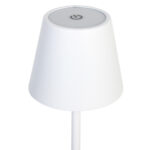 Πορτατίφ μεταλλικό LED επαναφορτιζόμενο (USB) Φ11Χ38 εκ. Λευκό - KESKOR 55542 - Image 4