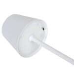 Πορτατίφ μεταλλικό LED επαναφορτιζόμενο (USB) Φ11Χ38 εκ. Λευκό - KESKOR 55542 - Image 5