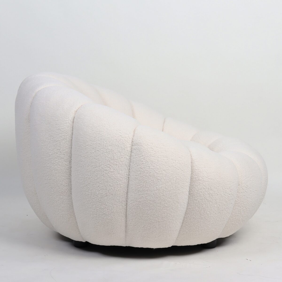 Πολυθρόνα ArteLibre AFET Λευκό Ύφασμα/Ξύλο 94x89x61cm - Image 2