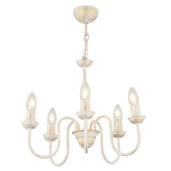 Φωτιστικό Κρεμαστό ArteLibre BARC Πολύφωτο Λευκό Μέταλλο 45x66cm