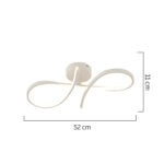 Φωτιστικό Οροφής LED ArteLibre AURIGA Λευκό Μέταλλο 52x11cm - Image 2