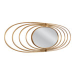 Καθρέπτης Τοίχου ArteLibre ANDRETH Χρυσό Μέταλλο/Γυαλί 90x3x33cm