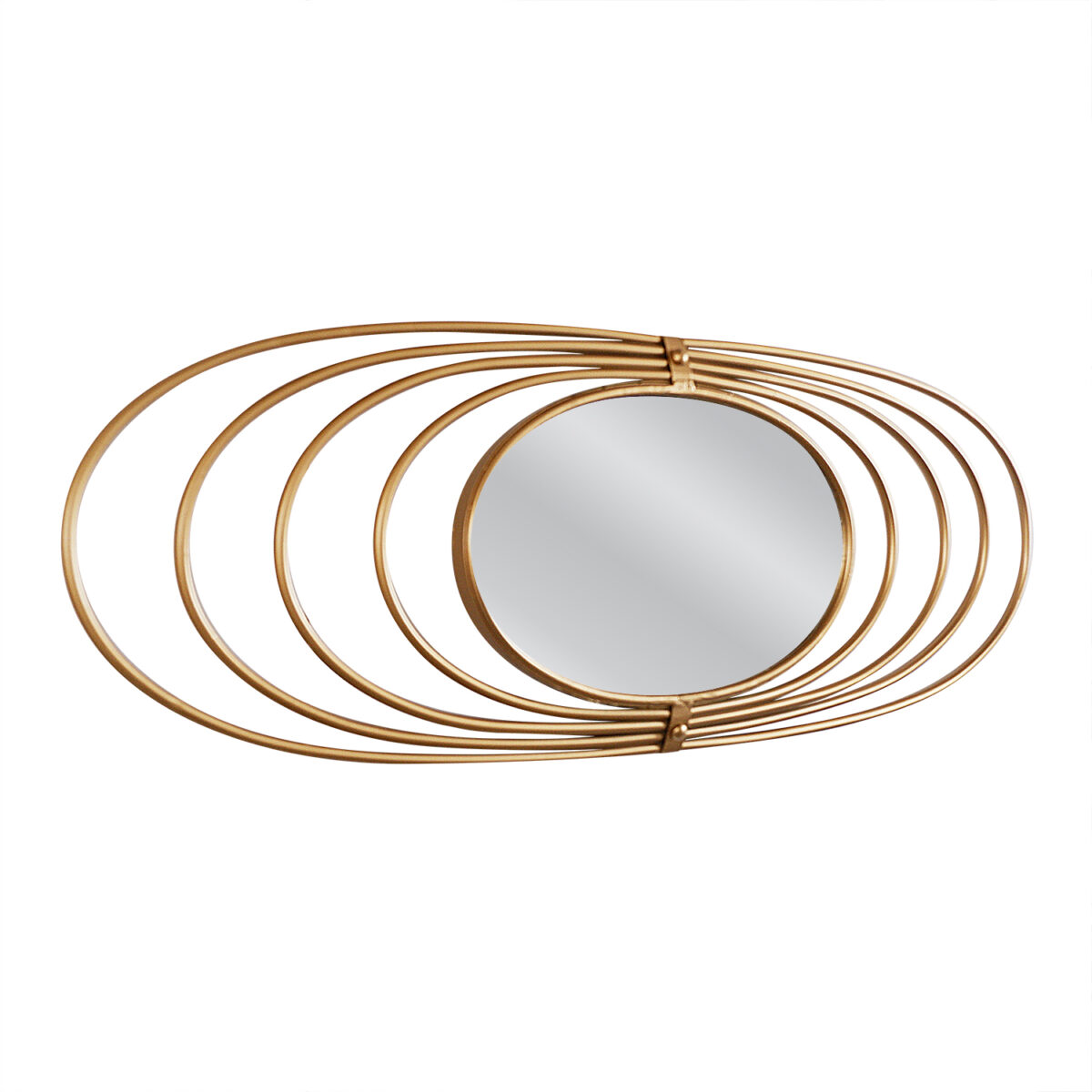 Καθρέπτης Τοίχου ArteLibre ANDRETH Χρυσό Μέταλλο/Γυαλί 90x3x33cm - Image 2