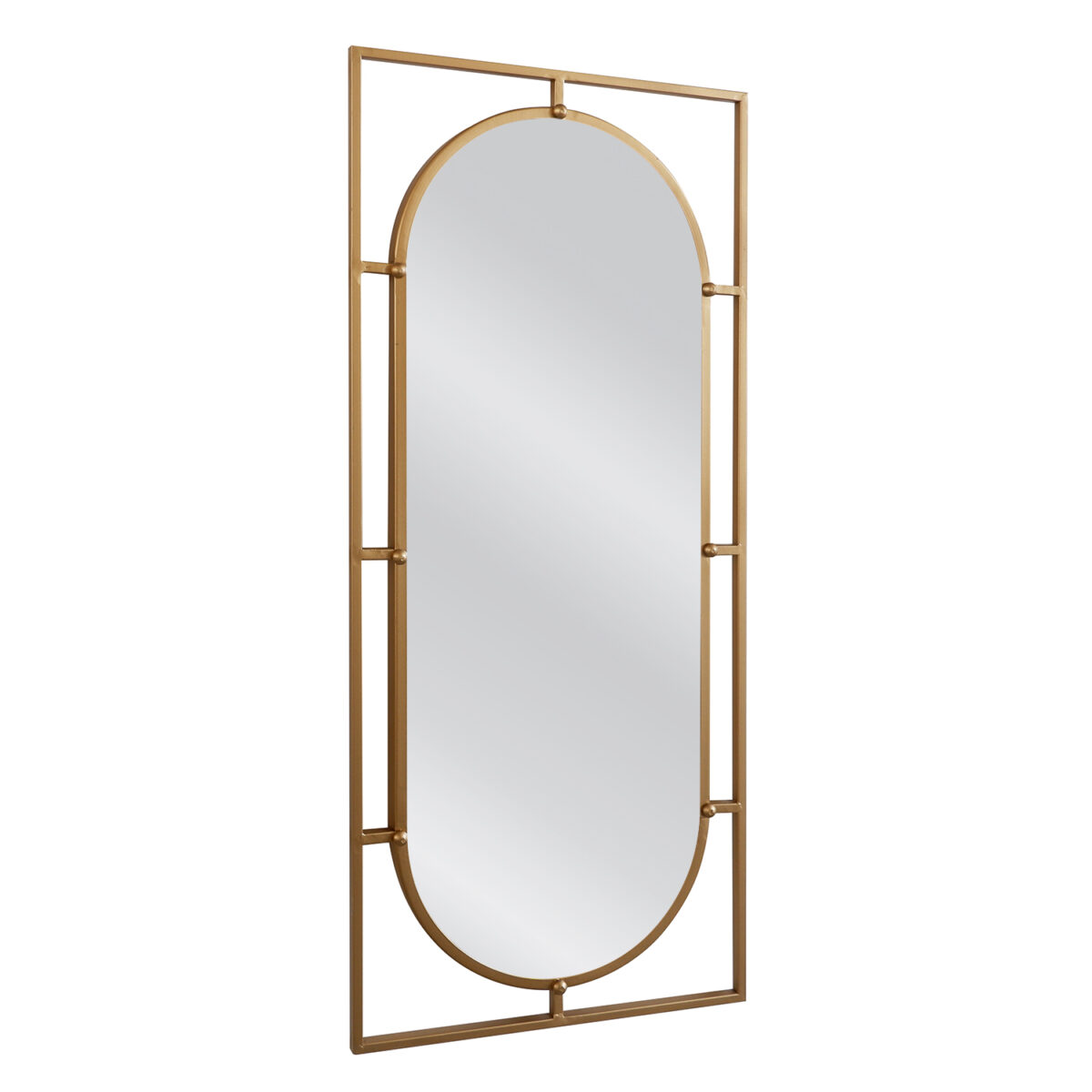 Καθρέπτης Τοίχου ArteLibre ANNAEL Χρυσό Μέταλλο/Γυαλί 90x3x40cm - Image 2