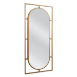 Καθρέπτης Τοίχου ArteLibre ANNAEL Χρυσό Μέταλλο/Γυαλί 90x3x40cm - Image 2