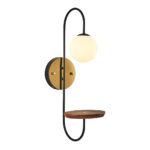 Φωτιστικό Τοίχου ArteLibre KOLLA Χρυσό Μέταλλο/Αλουμίνιο 18x60x28cm