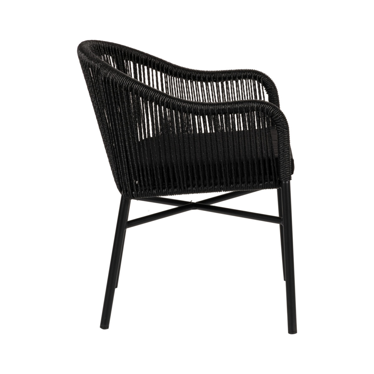 Πολυθρόνα Κήπου ArteLibre KAGERA Μαύρο Αλουμίνιο/Rattan 45x42x84cm - Image 2