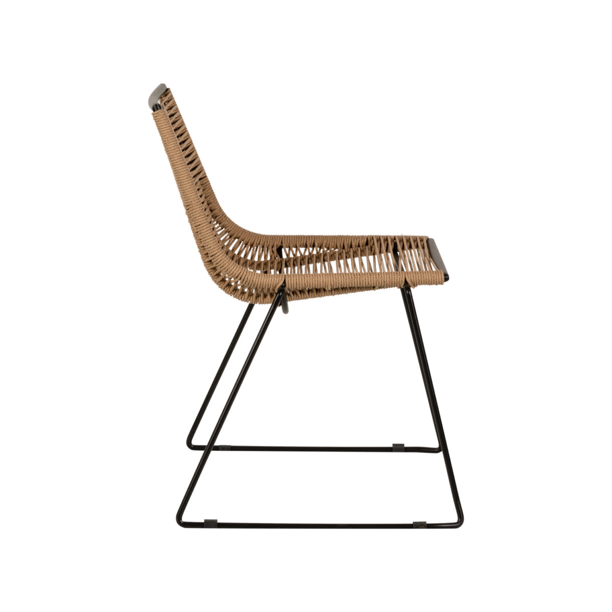 Καρέκλα Κήπου ArteLibre DERNA Φυσικό/Μαύρο Μέταλλο/Rattan 57x59x80cm - Image 2